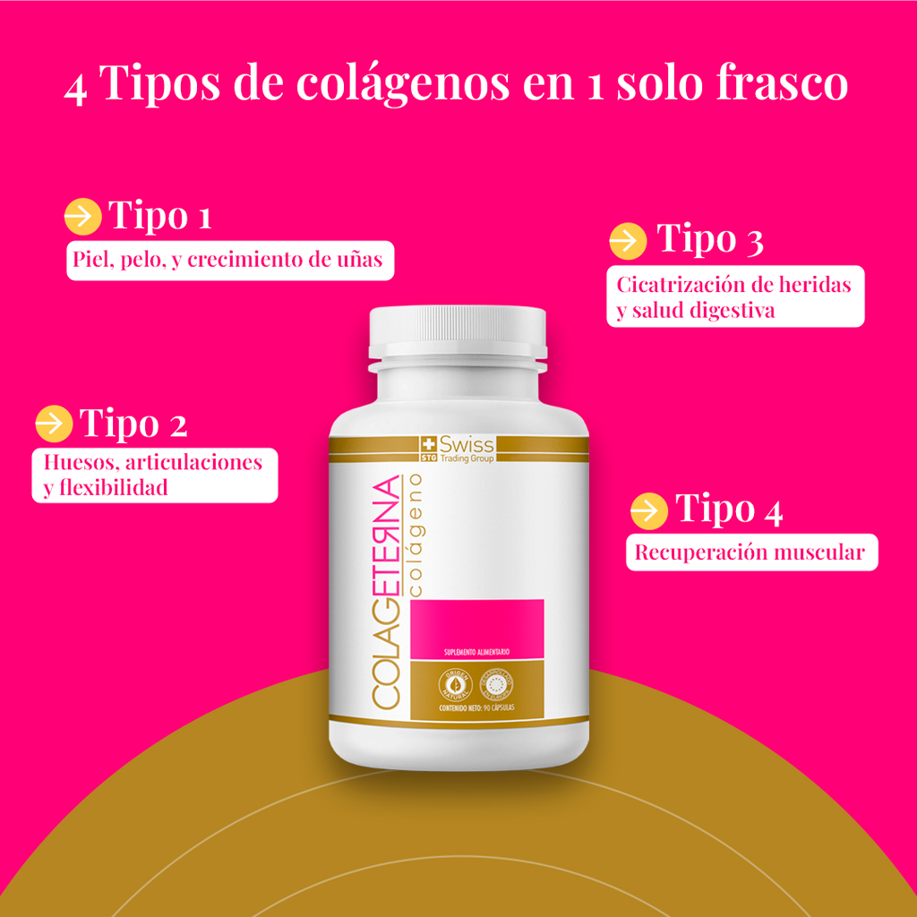 Colageterna Colágeno Hidrolizado 90 Cápsulas