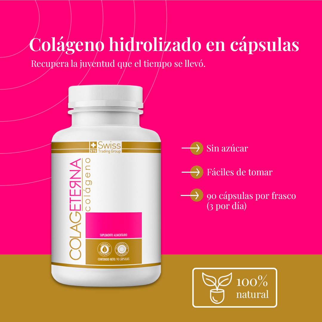 Colageterna Colágeno Hidrolizado 90 Cápsulas