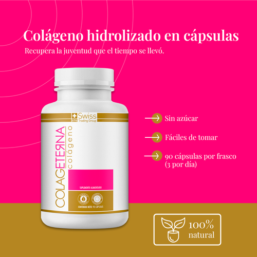 Colageterna Colágeno Hidrolizado 90 Cápsulas